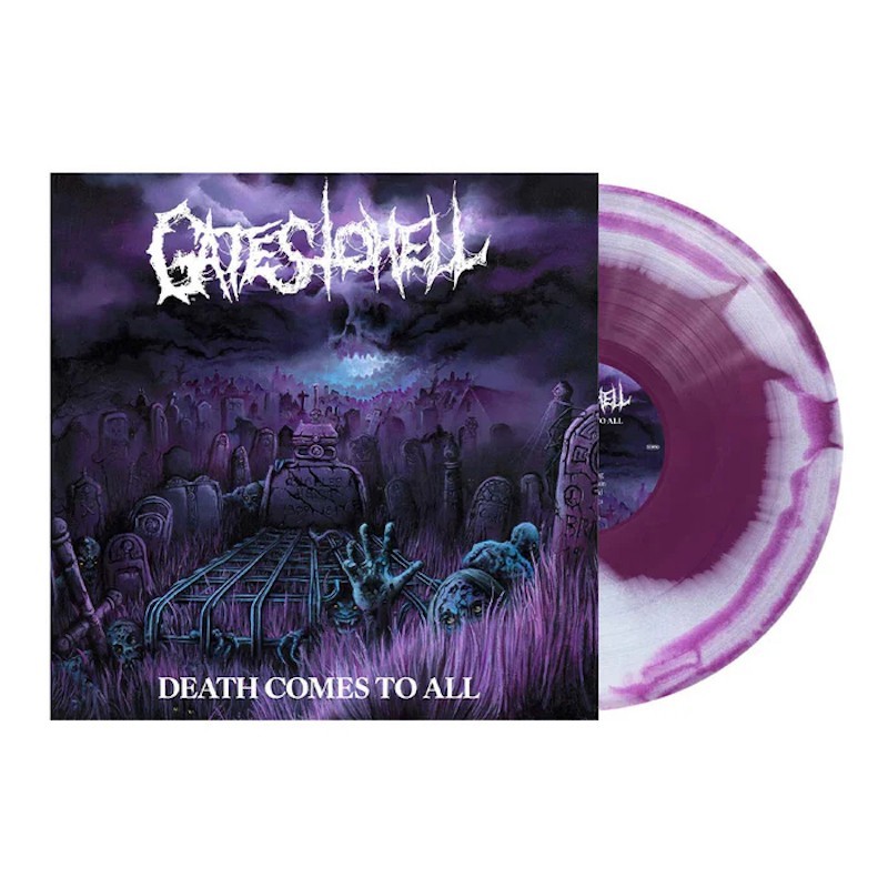 GATES TO HELL - Death Comes To All - PURPLE & WHITE SWIRL LP