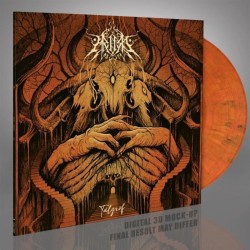 HELFRÓ - Tálgröf - YELLOW, BLACK & RED MARBLED LP
