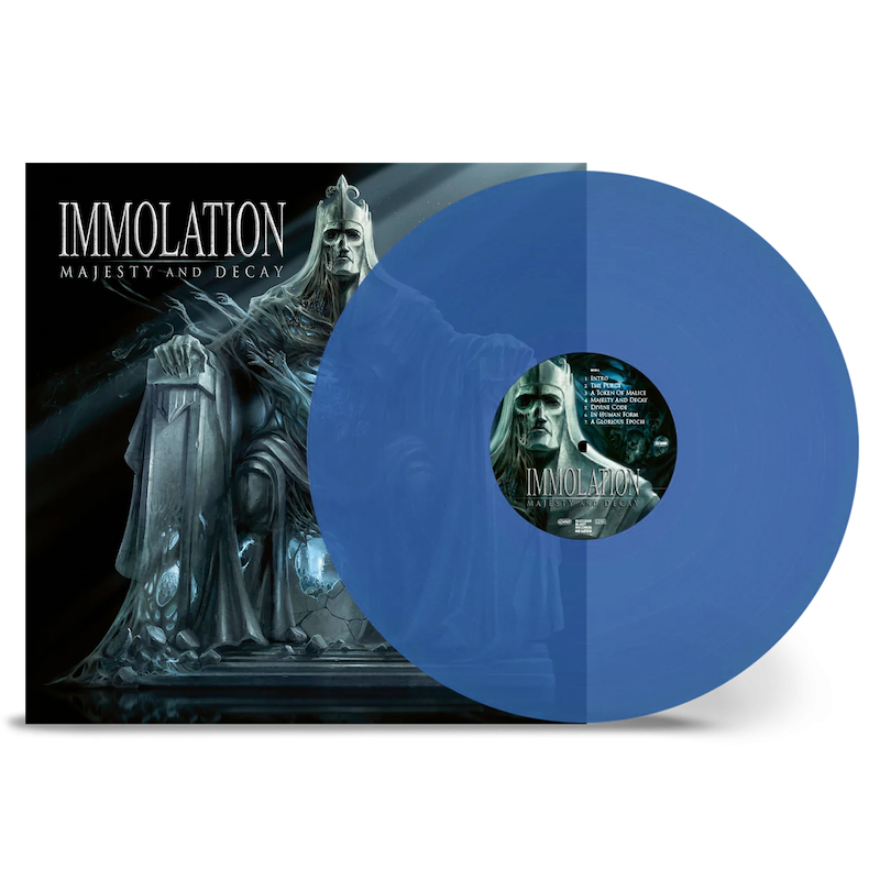 IMMOLATION - Majesty And Decay - TRANSPARENT BLUE LP