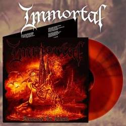 IMMORTAL - Damned In Black - ALTERNATE ARTWORK OXBLOOD & ORANGE CRUSH LP