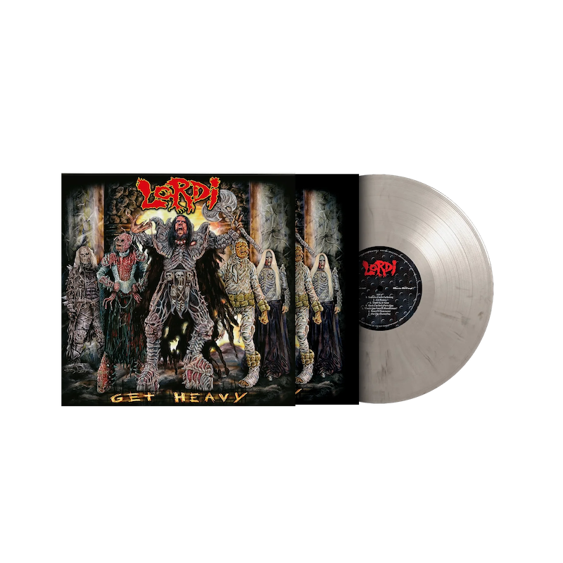 LORDI - Get Heavy - BLACK & WHITE MARBLED LP