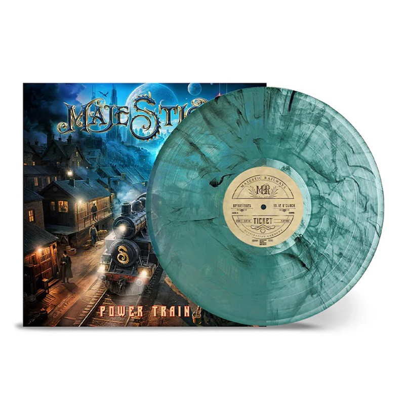 MAJESTICA - Power Train - TRANSPARENT TURQUOISE & BLACK SMOKE LP