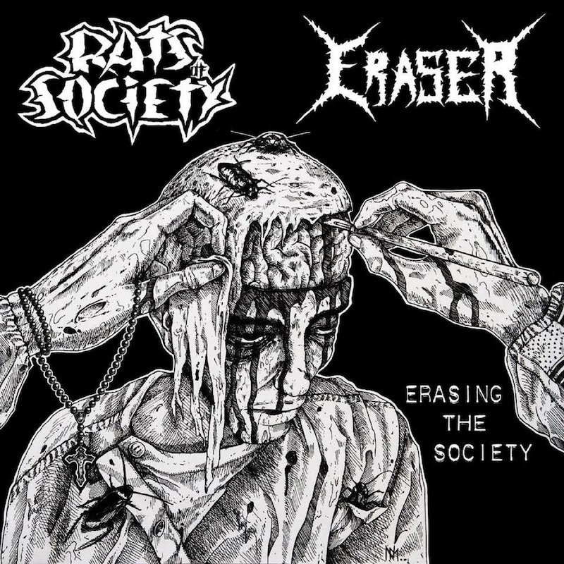 RATS OF SOCIETY / ERASER - Erasing The Society - 7“EP
