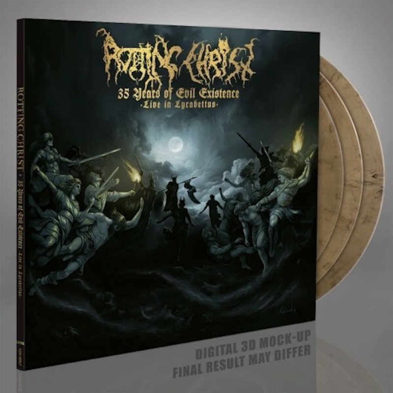 ROTTING CHRIST - 35 Years of Evil Existence - Live in Lycabettus - GOLD & BLACK MARBLED 3LP