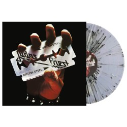 JUDAS PRIEST - British Steel - BLACK & WHITE SPLATTER LP