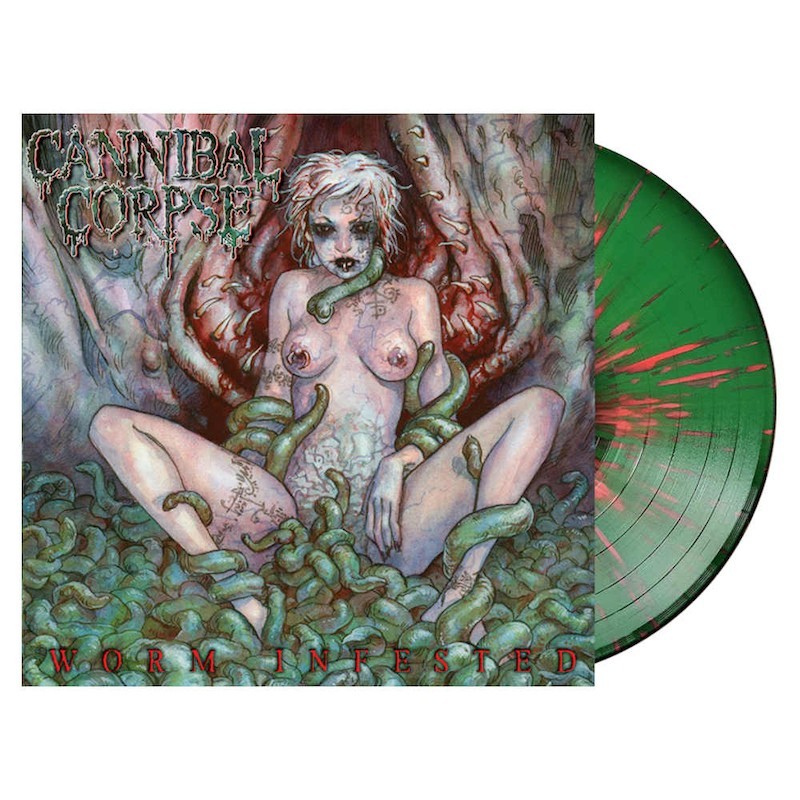 CANNIBAL CORPSE - Worm Infested - GREEN W/ RED SPLATTER LP