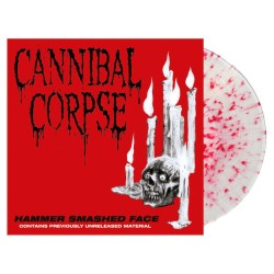 CANNIBAL CORPSE - Hammer Smashed Face - CLEAR W/ RED SPLATTER LP
