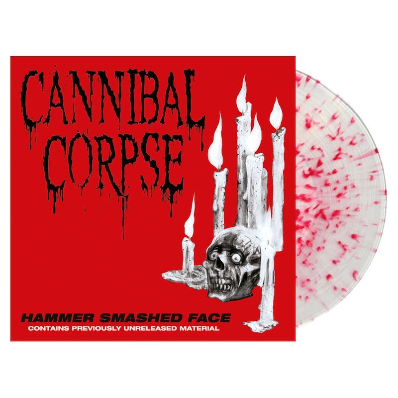CANNIBAL CORPSE - Hammer Smashed Face - CLEAR W/ RED SPLATTER LP