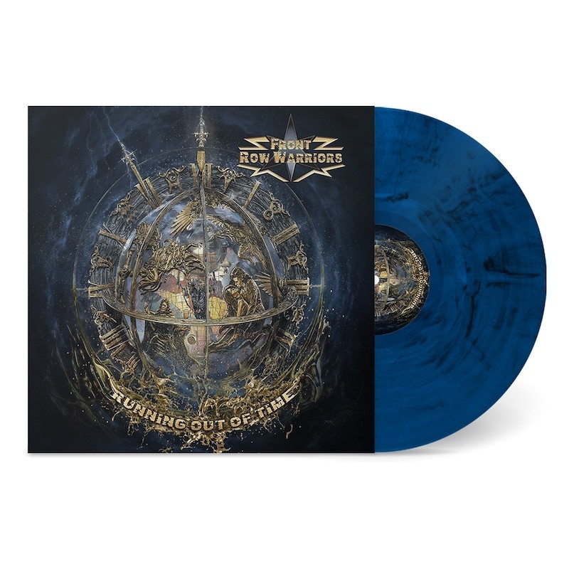 FRONT ROW WARRIORS - Running Out Of Time - TWILIGHT BLUE MARBLED LP
