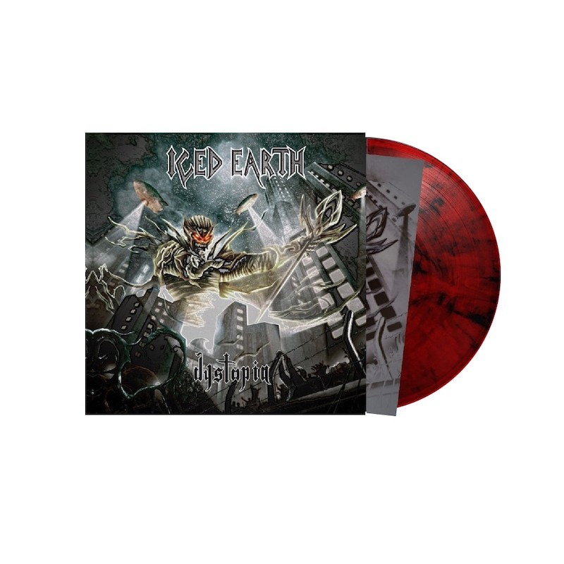 ICED EARTH - Dystopia - RED/BLACK MATTER LP