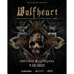 WOLFHEART, BEFORE THE DAWN, SUOTANA, FULL HOUSE BREW CREW - Ljubljana, 09.10.2025 - TICKET
