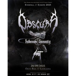 OBSCURA, HIDEOUS DIVINITY, SADIST - Ljubljana, 28.09.2025 - TICKET