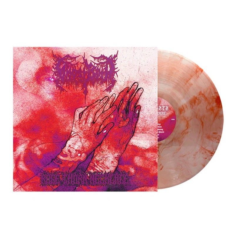 GHOST BATH - Rose Thorn Necklace - RED SWIRL MARBLED LP