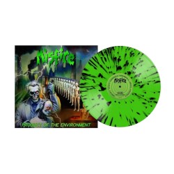 MISFIRE - Product Of The Environment - NEON GREEN & BLACK SPLATTER LP