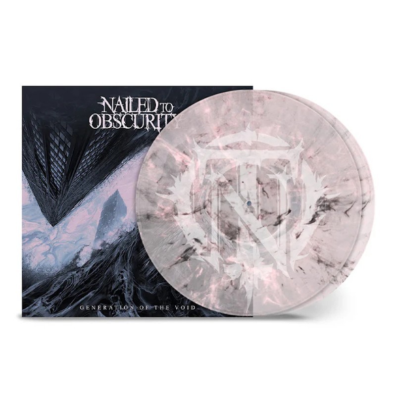 NAILED TO OBSCURITY - Generation Of The Void - CLEAR/LIGHT ROSE/BLACK MARBLED 2LP