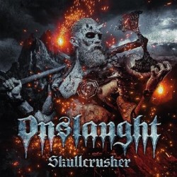 ONSLAUGHT - Skullcrusher - WHITE W/ RED SPLATTER LP