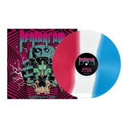 PENTAGRAM - Lightning In A Bottle - STRIPPED MAGENTA WHITE BLUE LP