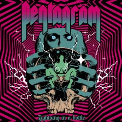 PENTAGRAM - Lightning In A Bottle - STRIPPED MAGENTA WHITE BLUE LP