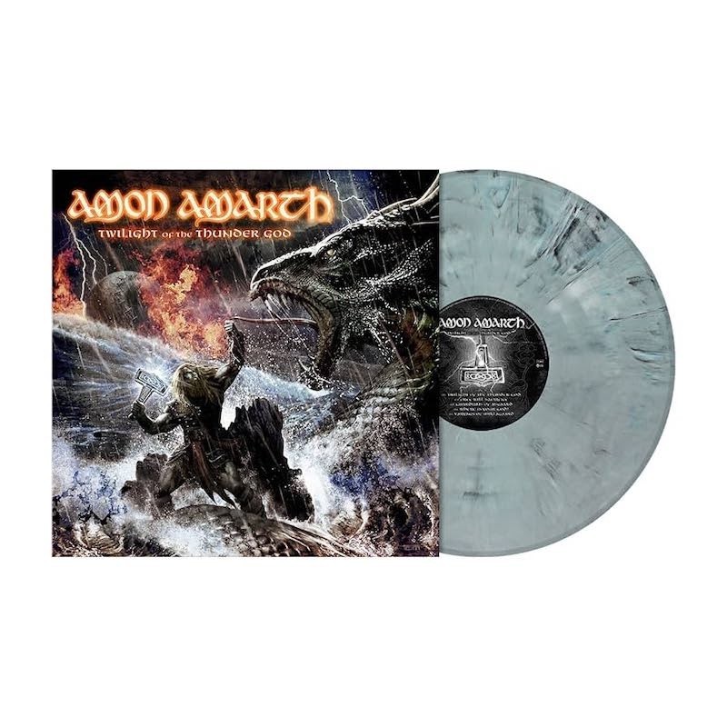 AMON AMARTH - Twilight Of The Thunder God - GREY BLUE MARBLED LP