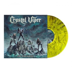 CRYSTAL VIPER - The Live Quest - YELLOW MARBLED LP