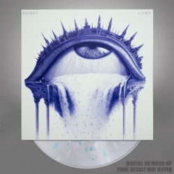 GAEREA - Coma - TRANSPARENT CLEAR W/ TURQUOISE & WHITE SPLATTERS LP