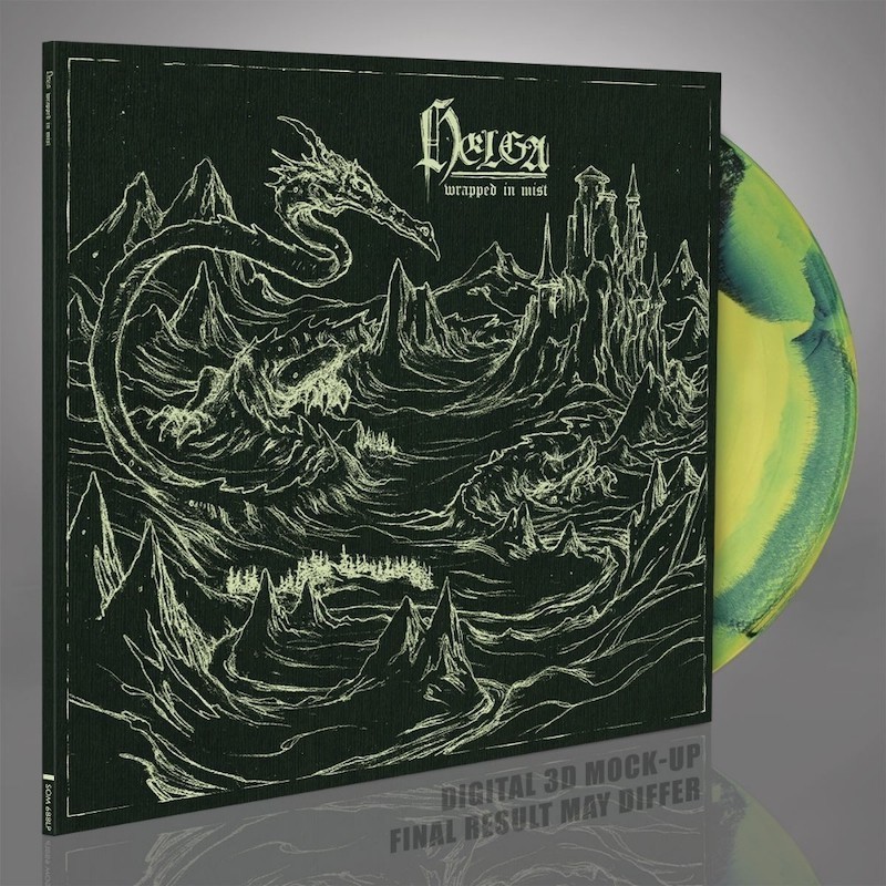 HELGA - Wrapped In Mist - BLACK & YELLOW SUNBURST LP