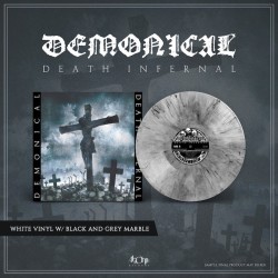 DEMONICAL - Death Infernal - WHITE/GREY/BLACK MARBLE LP