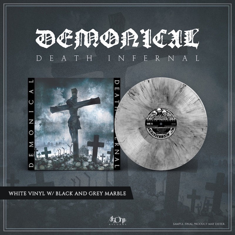 DEMONICAL - Death Infernal - WHITE/GREY/BLACK MARBLE LP