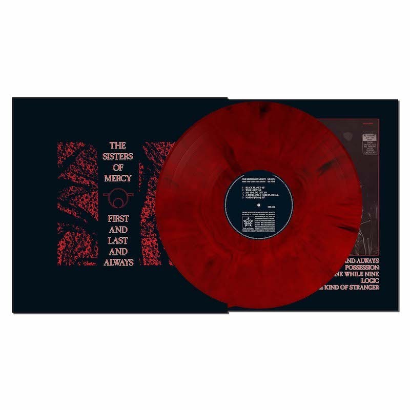 THE SISTERS OF MERCY - First And Last And Always - RED & BLACK MARBLE LP
