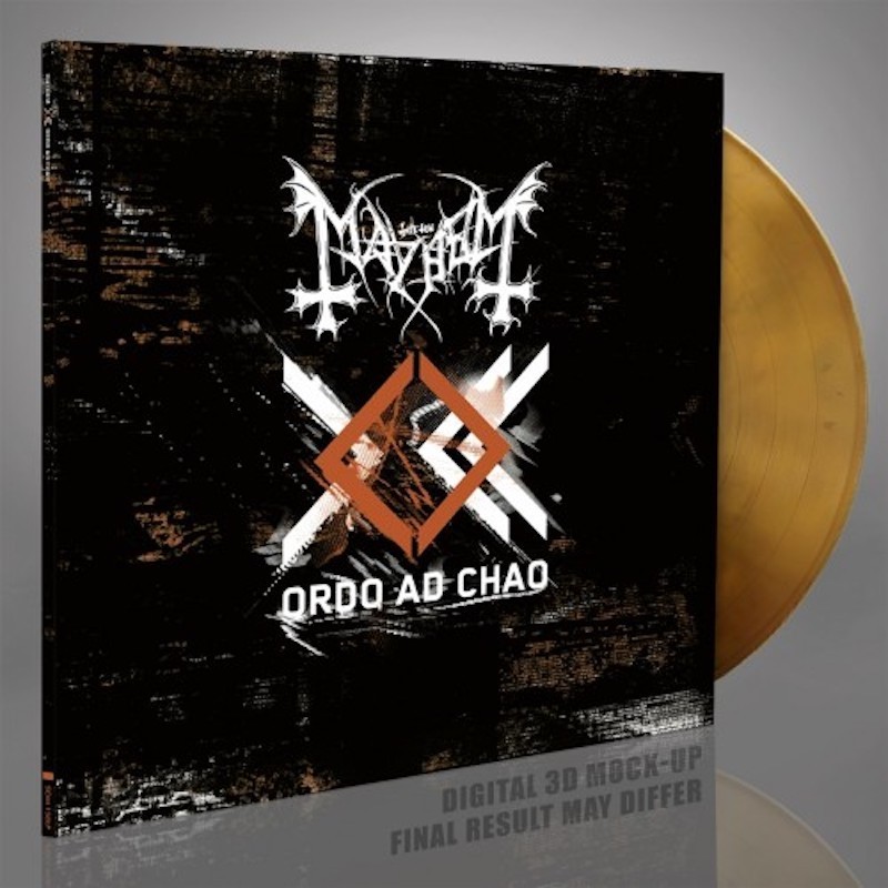 MAYHEM - Ordo Ad Chao - GOLD, ORANGE & BLACK MARBLED LP