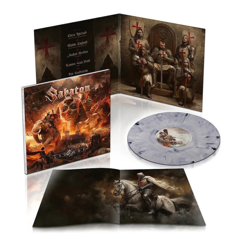 SABATON - Legends (Templars Edition) - GLACIAL MIST MARBLE LP