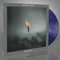 STONED JESUS - Songs To Sun - BLUE, BLACK & WHITE MARBLED