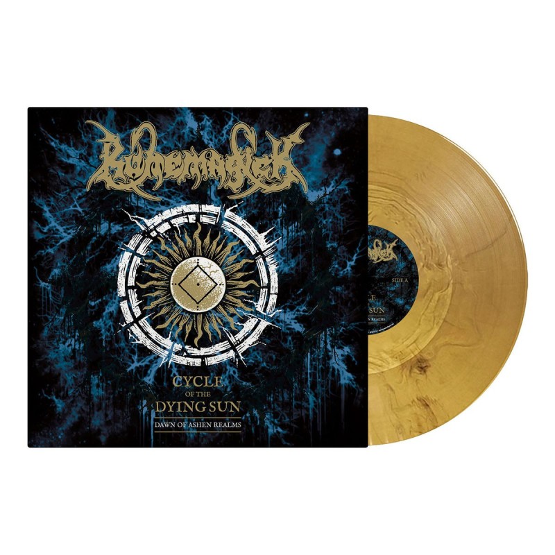 RUNEMAGICK - Cycle Of The Dying Sun - Dawn Of Ashen Realms - CLEAR GOLD BLACK MARBLED LP