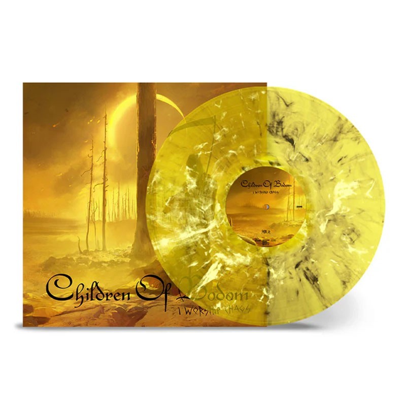 CHILDREN OF BODOM - I Worship Chaos - YELLOW/WHITE/BLACK MARBLED LP