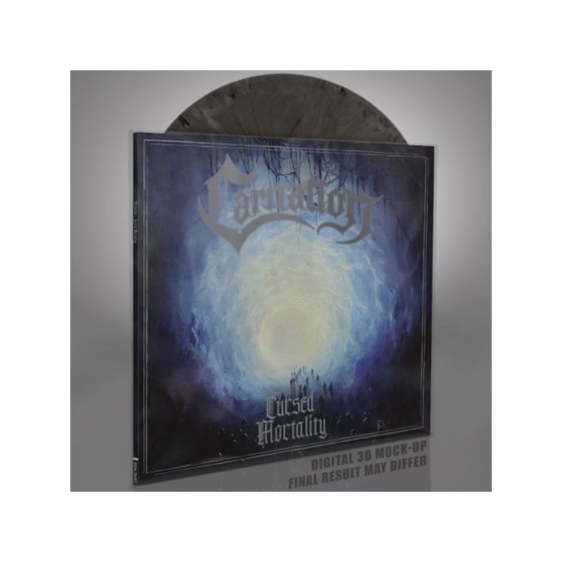 CARNATION - Cursed Mortality - SILVER & BLACK MARBLED LP